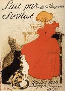 theophile-alexandre steinlen Poster Advetising Sterilized Milk oil painting